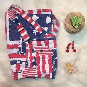 American Flag Overalls